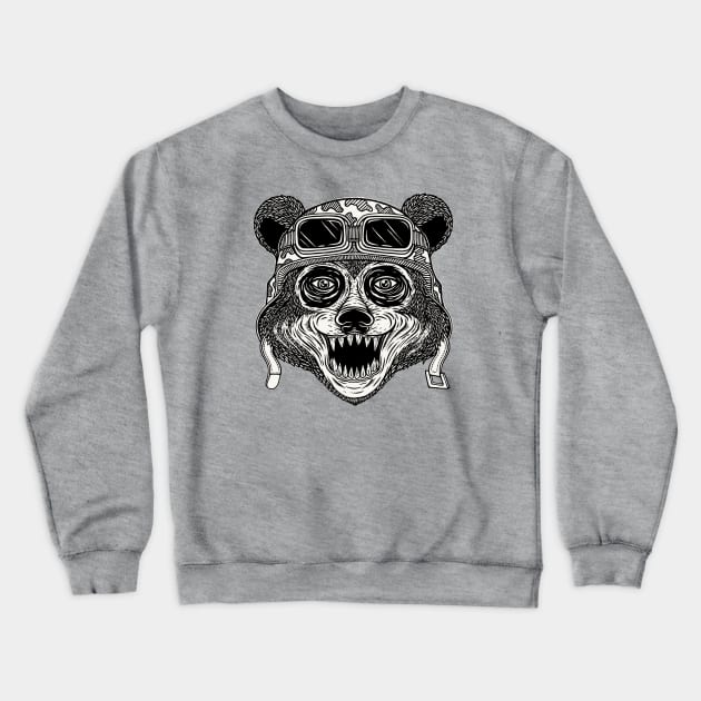 Army Bear Crewneck Sweatshirt by DMD Art Studio